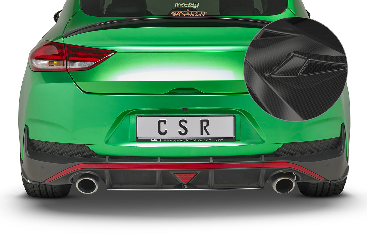 CSR Heckansatz für Hyundai i30 N Fastback | mittig | HA261