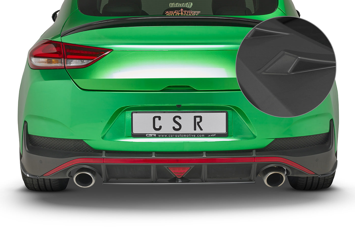 CSR Heckansatz für Hyundai i30 N Fastback | mittig | HA261