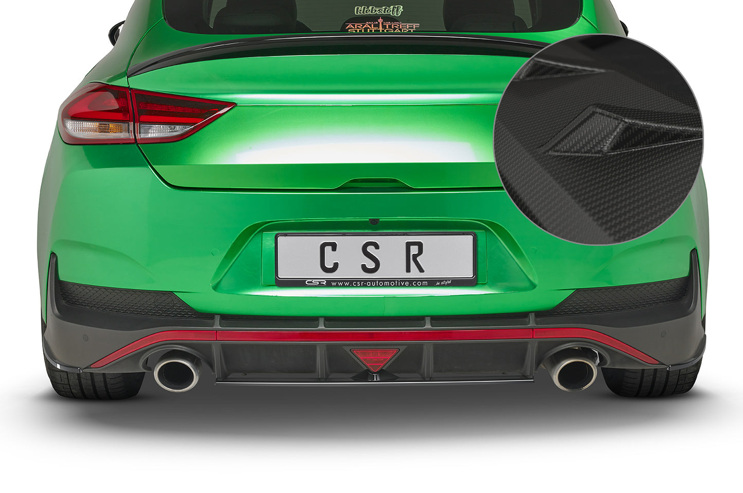 CSR Heckansatz für Hyundai i30 N Fastback | mittig | HA261