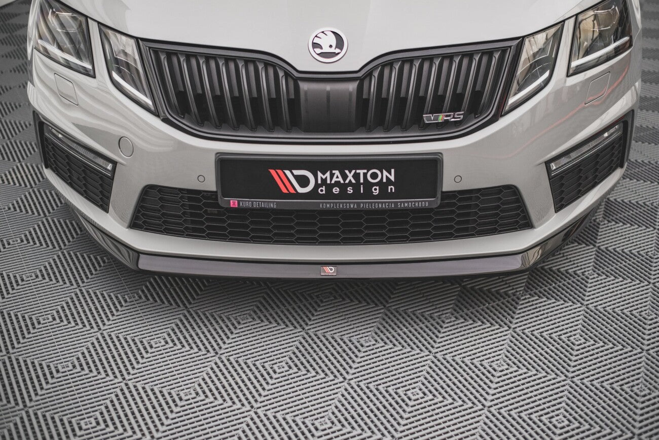 Maxton Design Cup Spoilerlippe Front Ansatz V.1 für Skoda Octavia RS Mk3 Facelift (2016-2019)