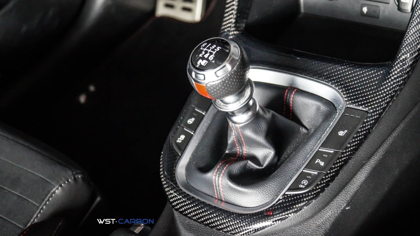 Echtcarbon Cover für Mittelkonsole Hyundai I30N PDE installiert