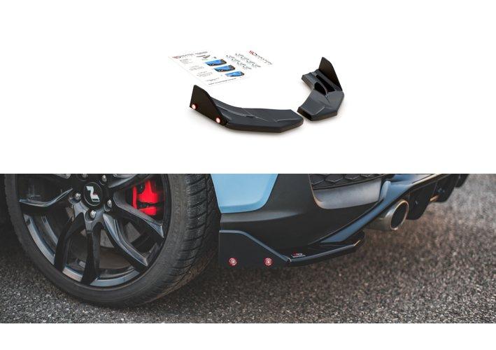 Heck Ansatz Flaps Diffusor + Flaps V.7 für Hyundai I30 N Mk3 Hatchback
