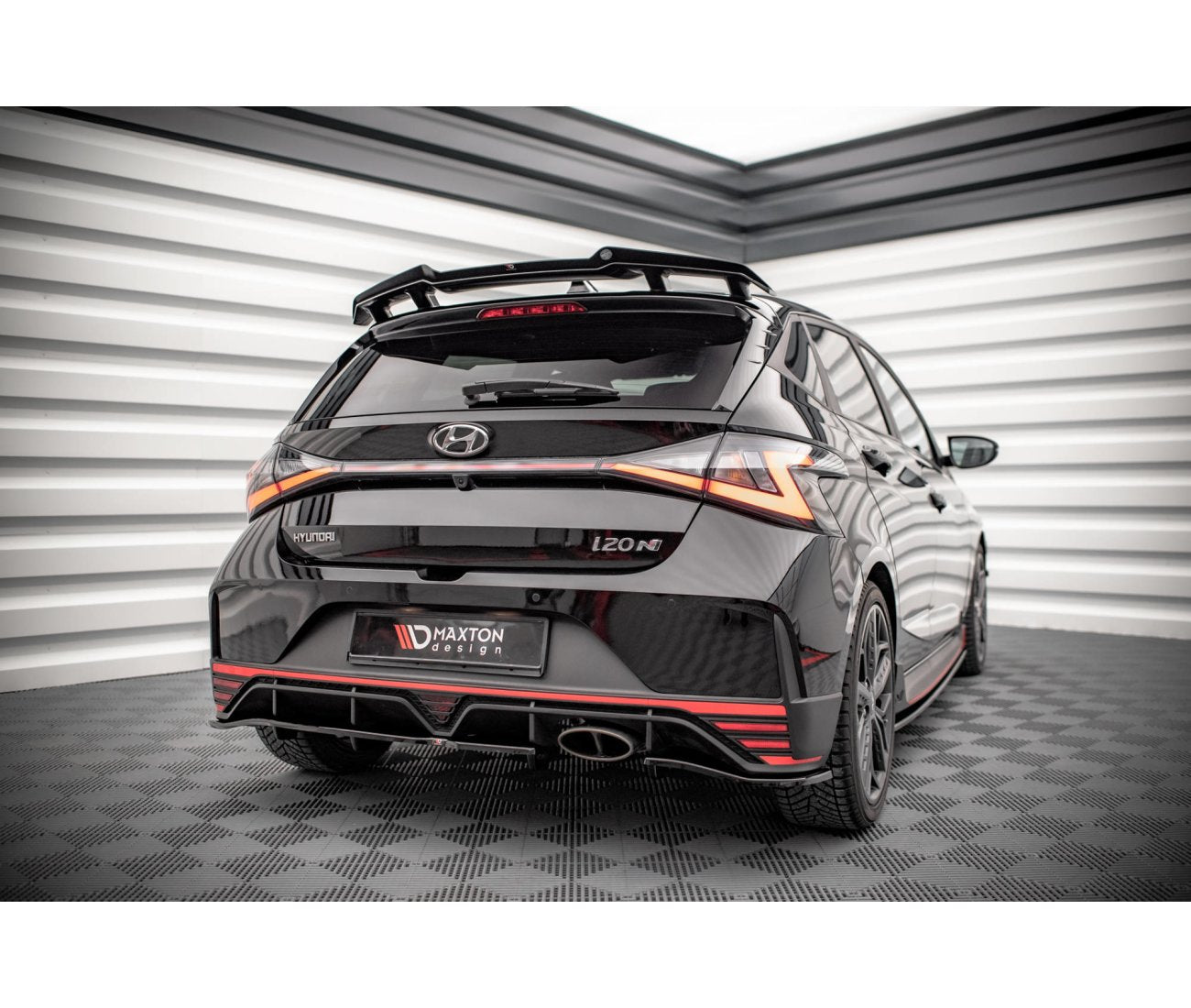 Heck Spoiler Aufsatz Abrisskante für Hyundai I20 N Mk3