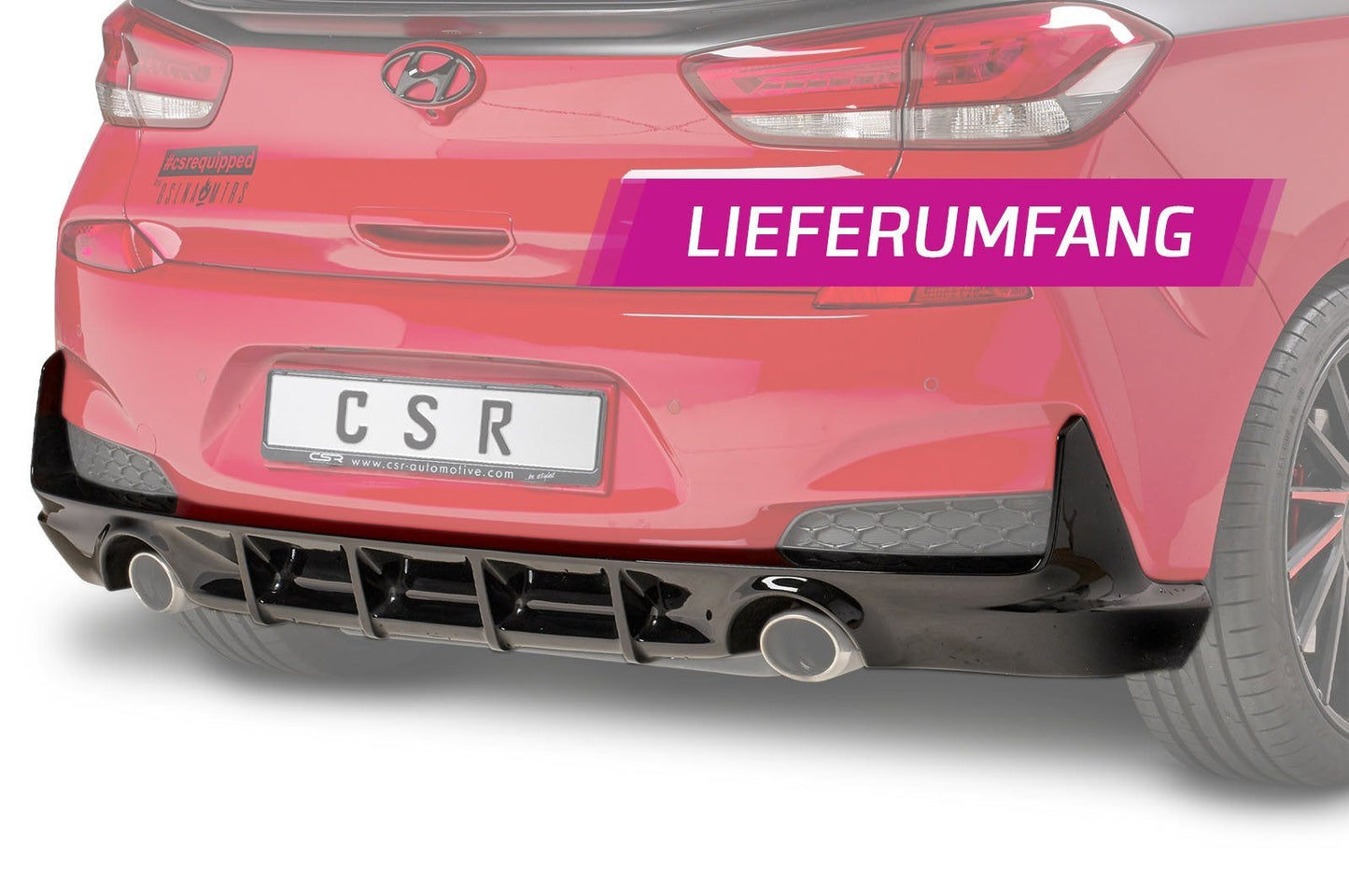 Heckansatz für Hyundai I30 N (PD)