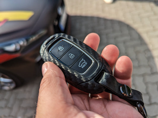 Schlüsseletui in Carbon-Optik für Hyundai-Schlüssel