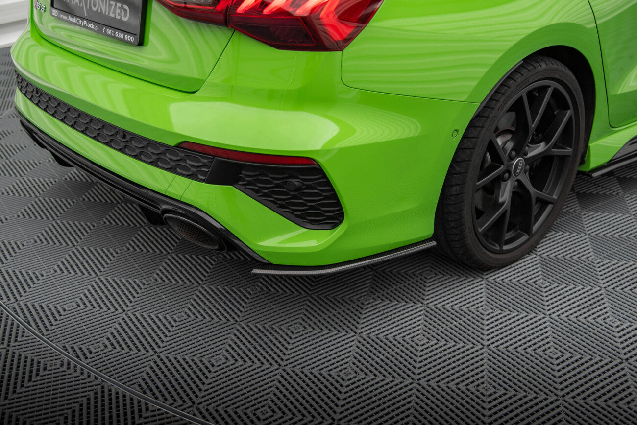 Maxton Design Carbon Fiber Heck Ansatz Flaps Diffusor für Audi RS3 Limousine (8Y) (2020-)
