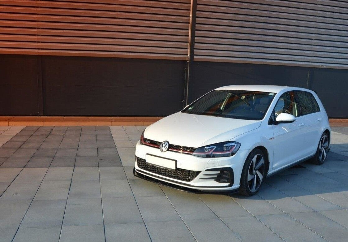 Maxton Design Cup Spoilerlippe Front Ansatz für VW Golf 7 GTI Facelift (2017-2021) | V.1