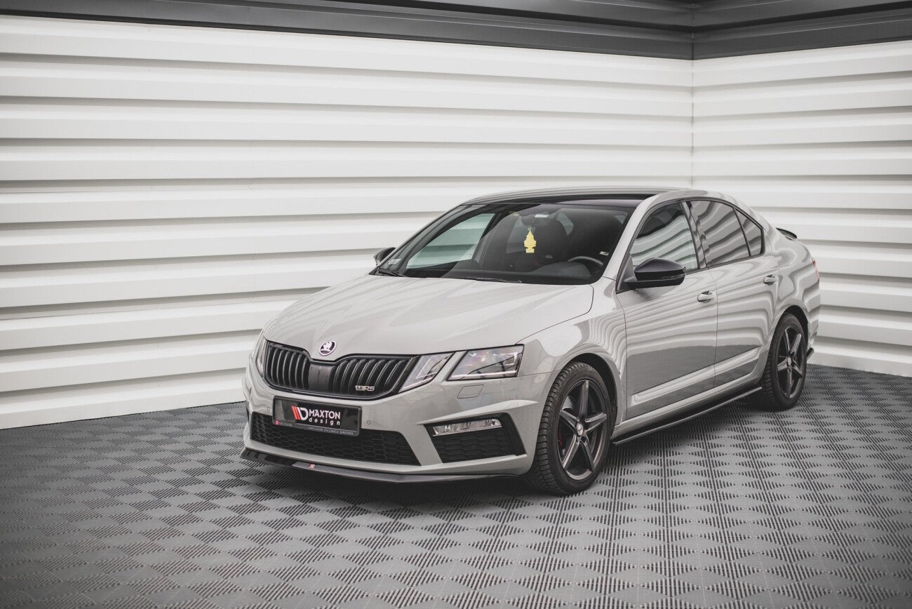 Maxton Design Cup Spoilerlippe Front Ansatz V.1 für Skoda Octavia RS Mk3 Facelift (2016-2019)