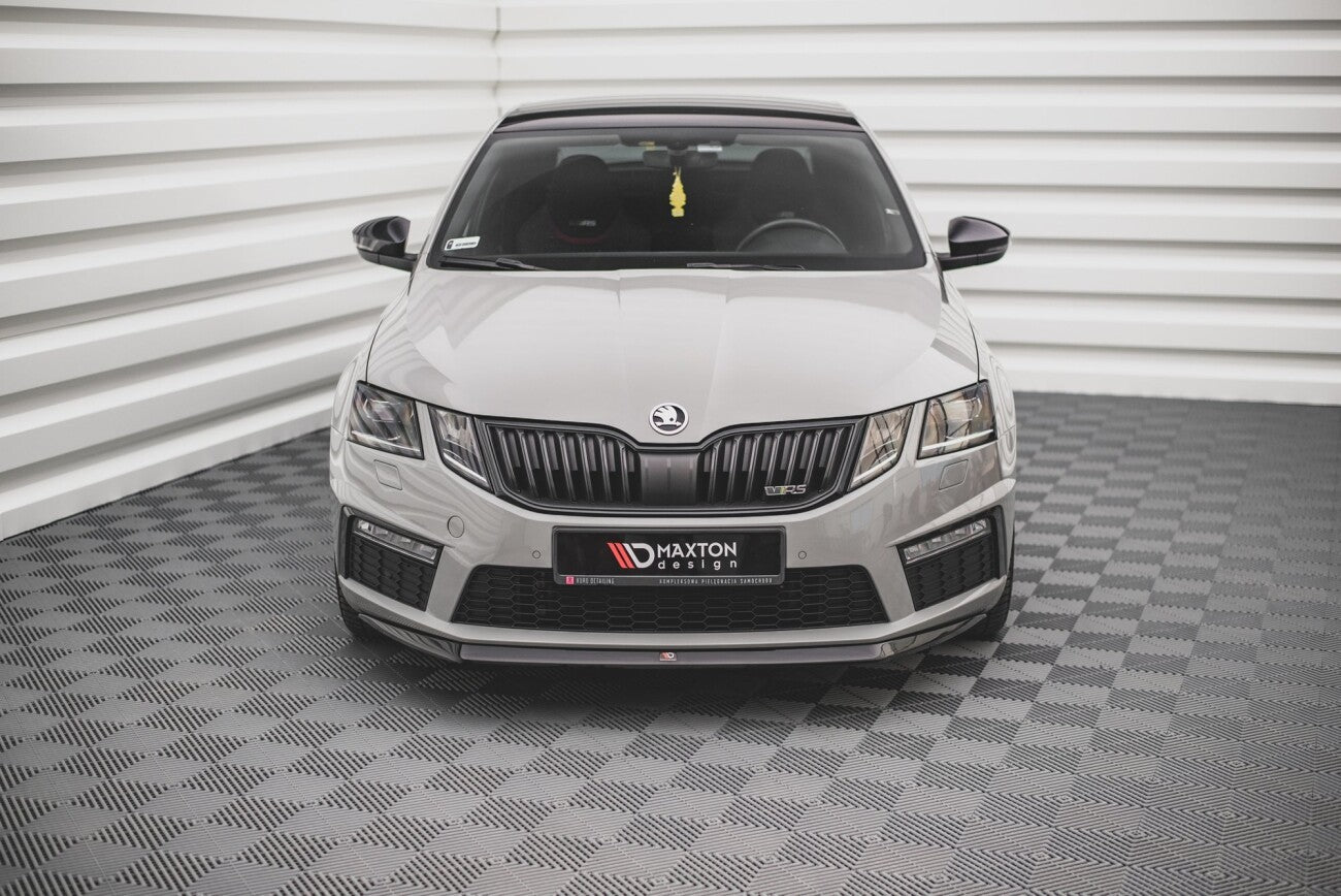 Maxton Design Cup Spoilerlippe Front Ansatz V.1 für Skoda Octavia RS Mk3 Facelift (2016-2019)