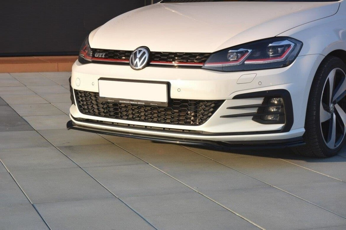 Maxton Design Cup Spoilerlippe Front Ansatz für VW Golf 7 GTI Facelift (2017-2021) | V.2