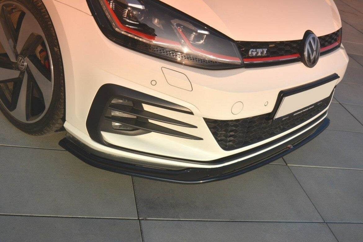 Maxton Design Cup Spoilerlippe Front Ansatz für VW Golf 7 GTI Facelift (2017-2021) | V.2