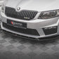 Maxton Design Cup Spoilerlippe Front Ansatz V.3 für Skoda Octavia RS Mk3 (2013-2016)