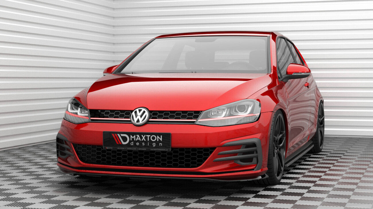 Maxton Design Cup Spoilerlippe Front Ansatz für VW Golf 7 GTI Facelift (2017-2021) | V.4