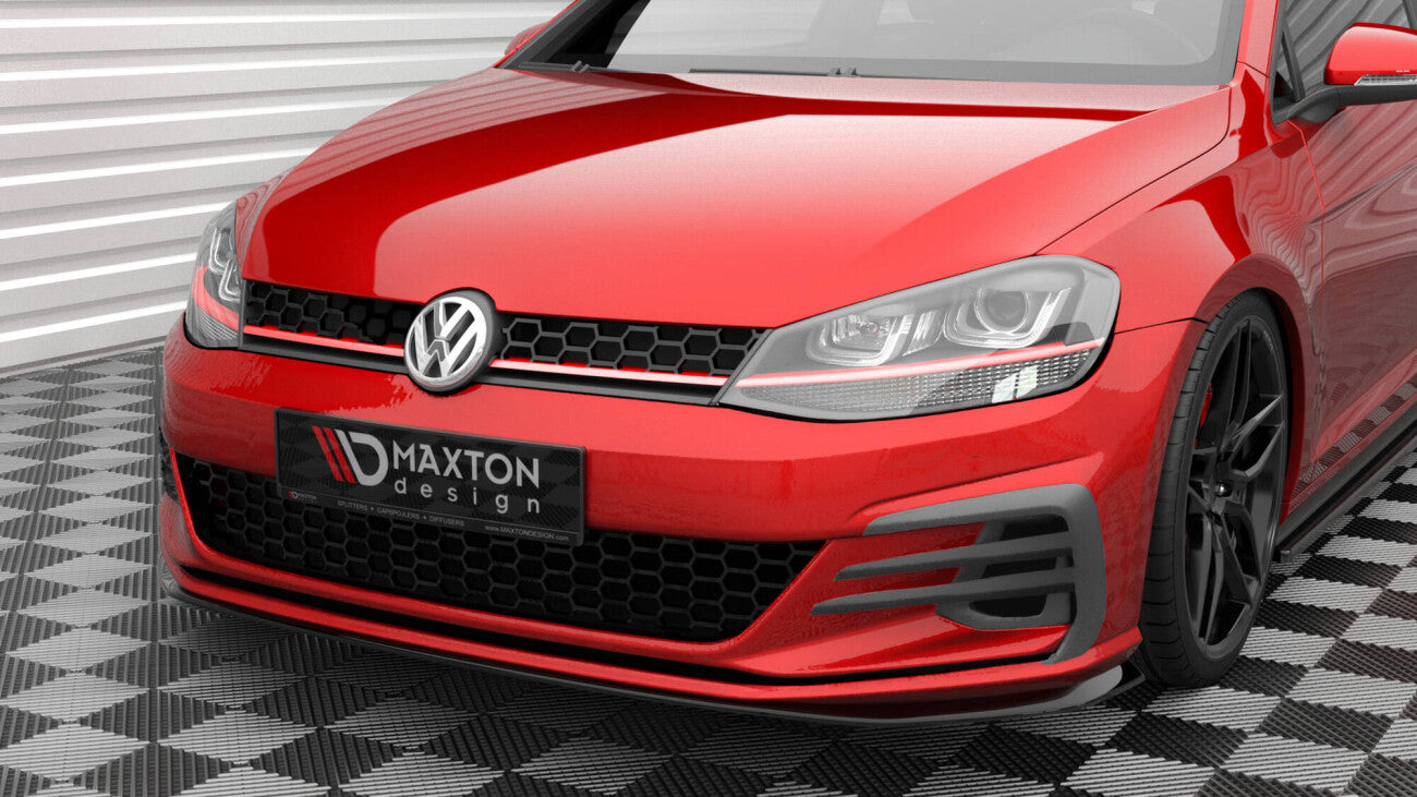 Maxton Design Cup Spoilerlippe Front Ansatz für VW Golf 7 GTI Facelift (2017-2021) | V.4