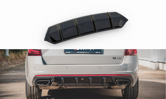 Maxton Design Heck Ansatz Diffusor V.1 für Skoda OCTAVIA III RS inkl. Facelift (2013-2019)