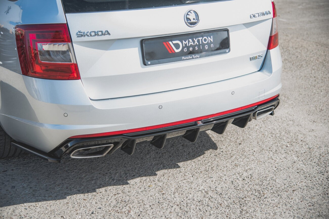 Maxton Design Heck Ansatz Diffusor V.2 für Skoda OCTAVIA III RS inkl. Facelift (2013-2019)