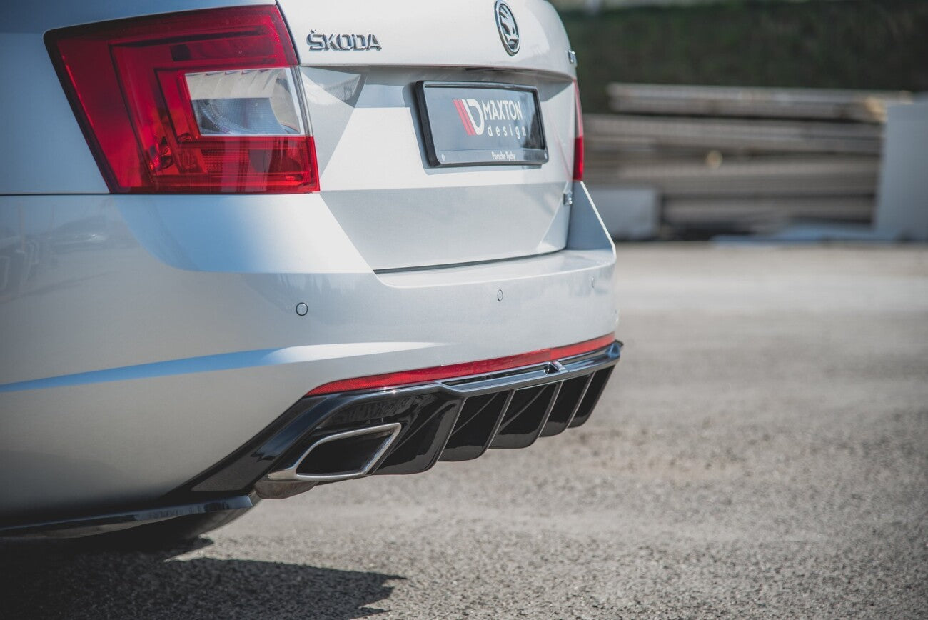 Maxton Design Heck Ansatz Diffusor V.2 für Skoda OCTAVIA III RS inkl. Facelift (2013-2019)