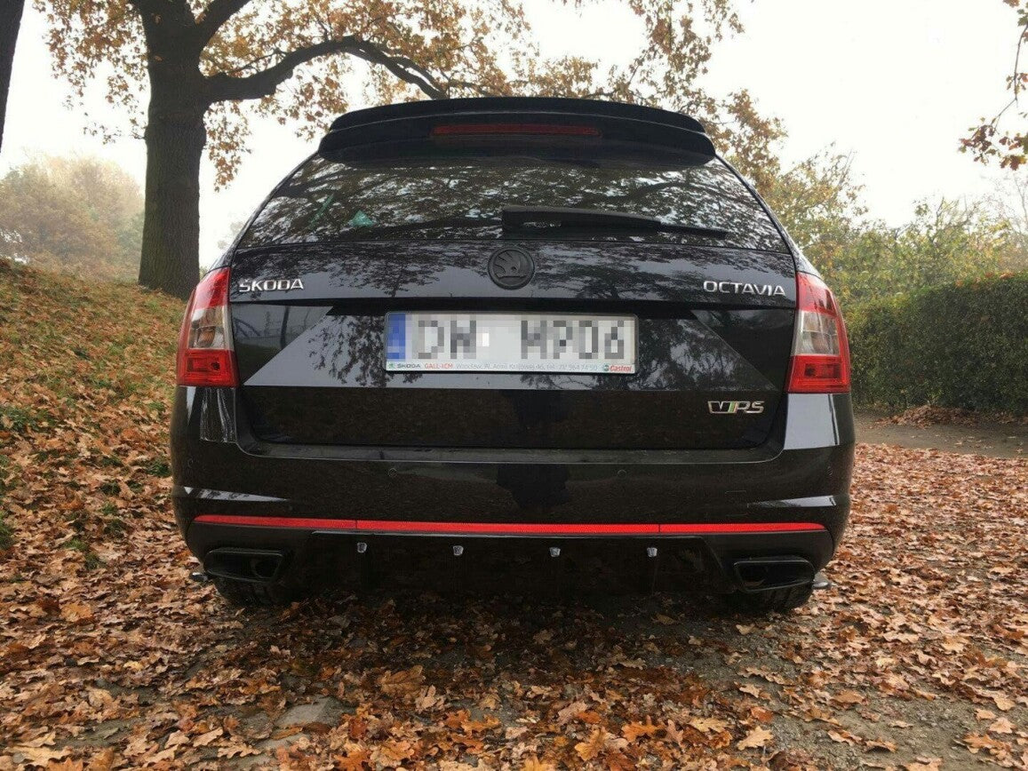 Maxton Design Dachkantenspoiler Aufsatz-Abrisskante für Skoda OCTAVIA III RS inkl. Facelift Combi (2013-2019)