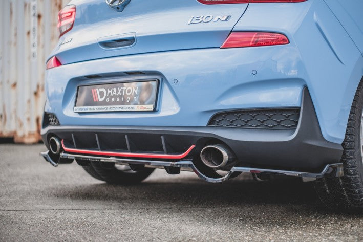 Maxton Design Mittlerer Cup Diffusor Heck Ansatz Hyundai i30 N (2017-2019) | DTM Look
