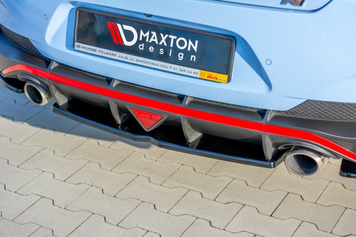 Maxton Design Mittlerer Cup Diffusor Heck Ansatz Hyundai i30 Fastback N (2018-2020)