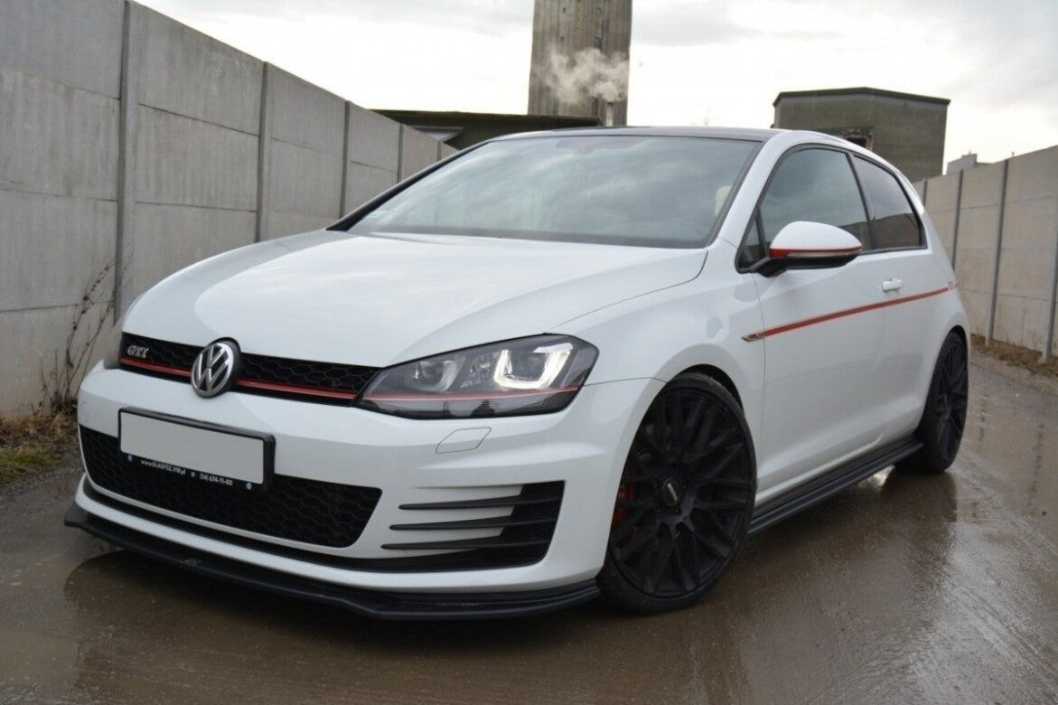 Maxton Design Seitenschweller Ansatz Cup Leisten (breit) für VW Golf 7 GTI inkl. Facelift (2014-2021)