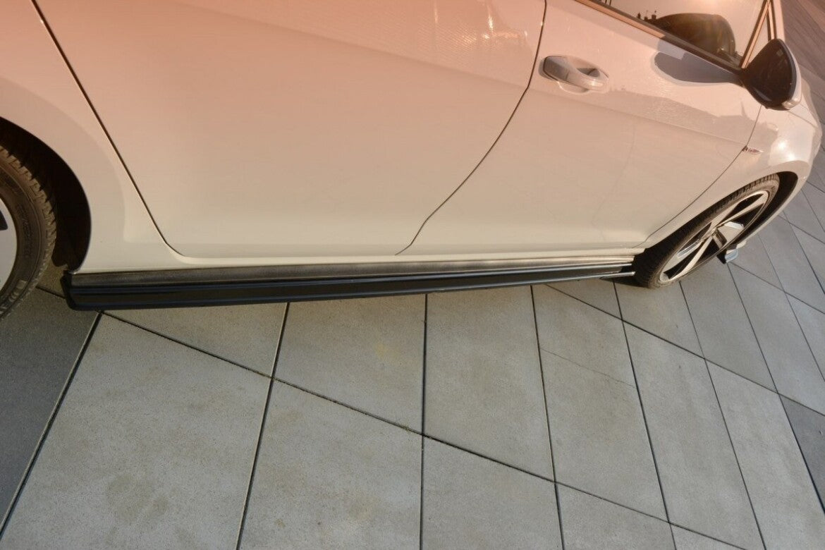 Maxton Design Seitenschweller Ansatz Cup Leisten (breit) für VW Golf 7 GTI inkl. Facelift (2014-2021)