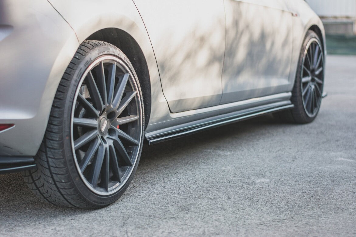 Maxton Design Seitenschweller Ansatz Cup Leisten für VW Golf 7 GTI Facelift (2017-2021) | V2