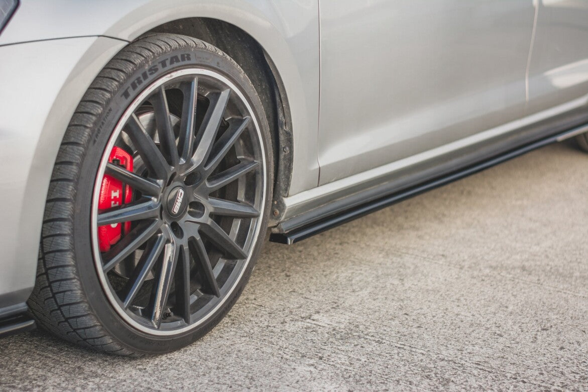 Maxton Design Seitenschweller Ansatz Cup Leisten für VW Golf 7 GTI Facelift (2017-2021) | V2