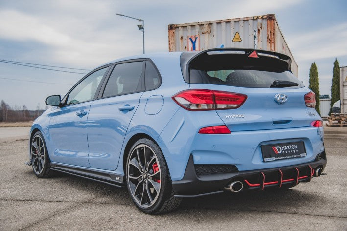 Maxton Design Street Pro Seitenschweller Ansatz Cup Leisten Hyundai i30 N (2017-2019) inkl. Fastback