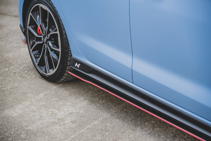 Maxton Design Street Pro Seitenschweller Ansatz Cup Leisten Hyundai i30 N (2017-2019) inkl. Fastback
