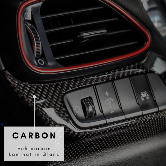 Hyundai I30N Armaturenbrettleisten CoverHub Konfigurator Carbon