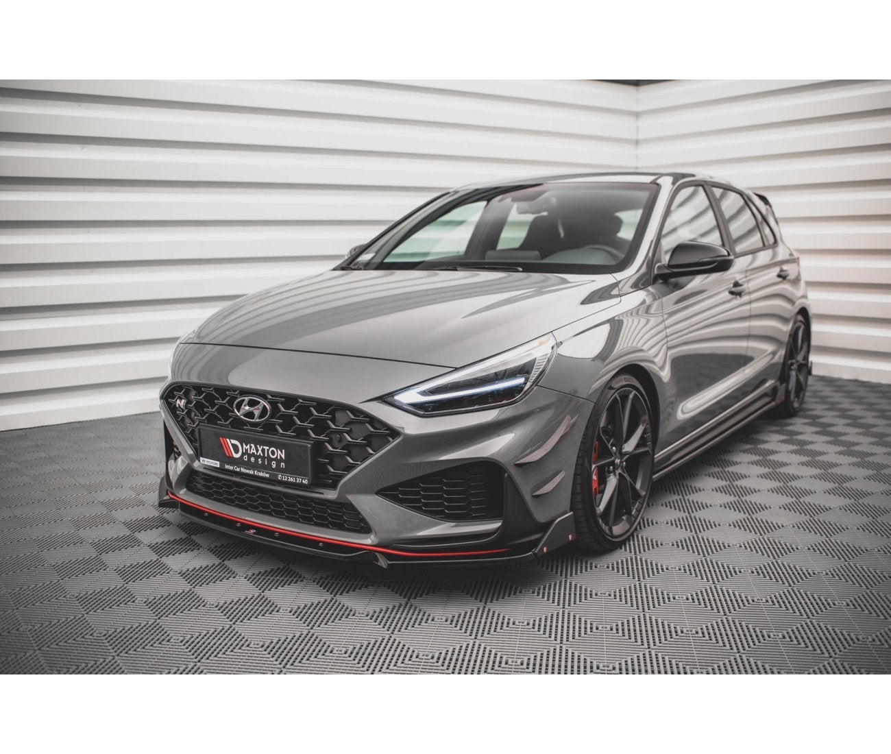 Cup Spoilerlippe Front Ansatz +Flaps für V.1 Hyundai I30 N Hatchback/Fastback Mk3 Facelift