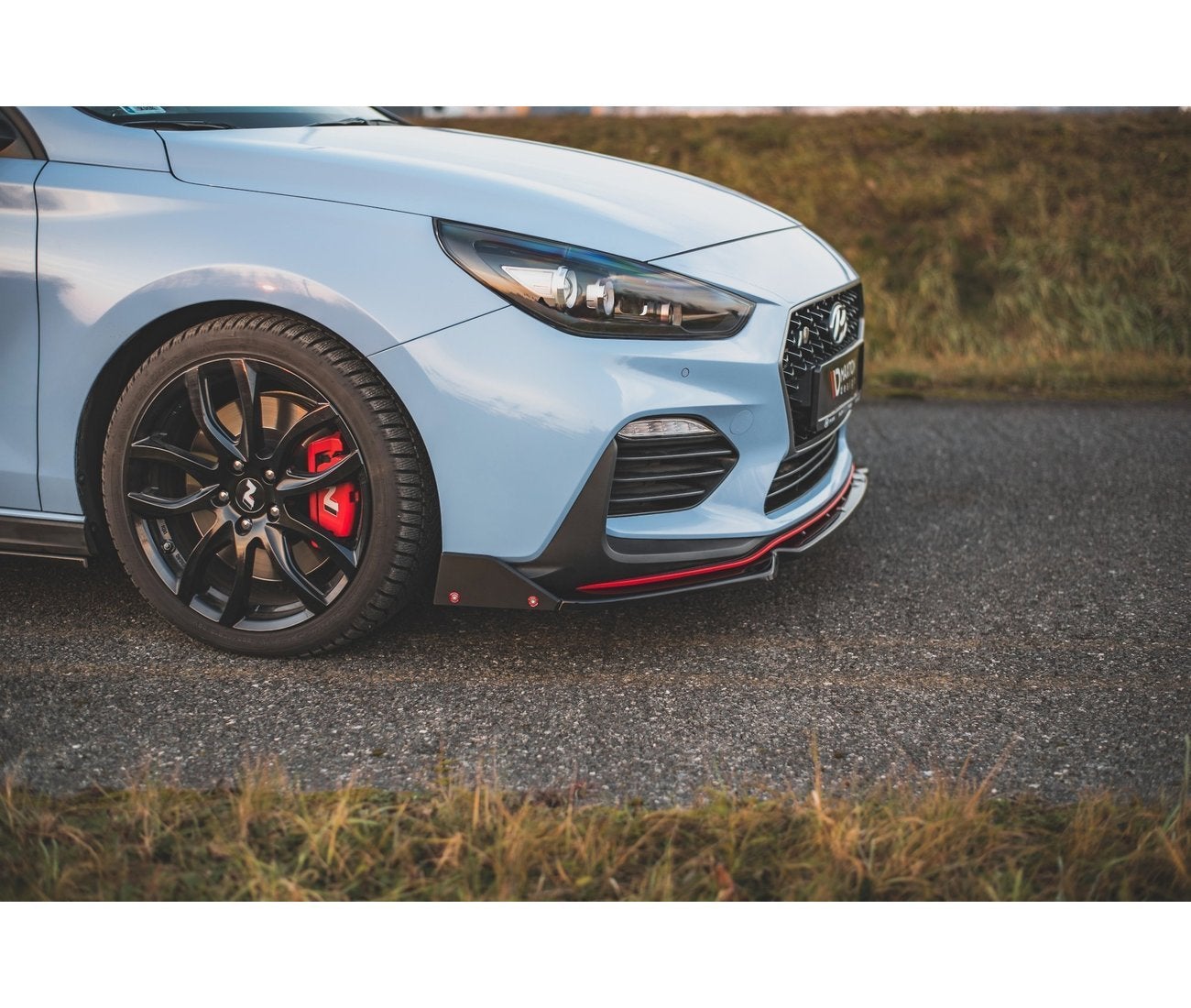 Cup Spoilerlippe Front Ansatz + Flaps V.6 für Hyundai I30 N Mk3 Hatchback/Fastback