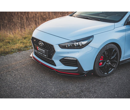 Cup Spoilerlippe Front Ansatz + Flaps V.6 für Hyundai I30 N Mk3 Hatchback/Fastback