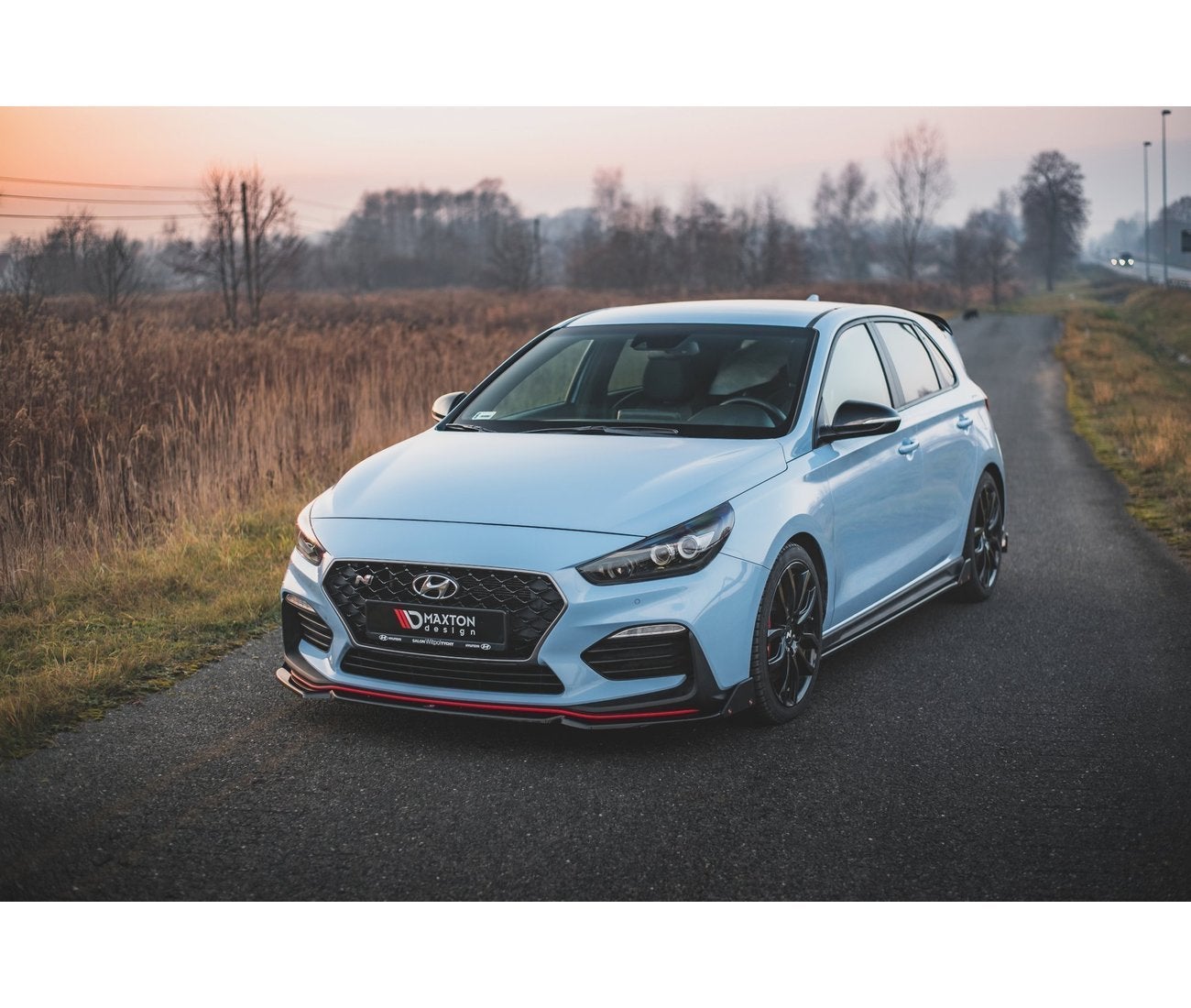 Cup Spoilerlippe Front Ansatz + Flaps V.6 für Hyundai I30 N Mk3 Hatchback/Fastback