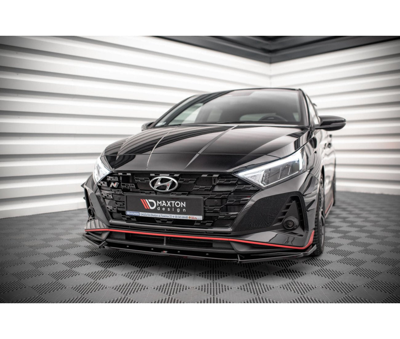 Cup Spoilerlippe Front Ansatz V.2 für Hyundai I20 N Mk3