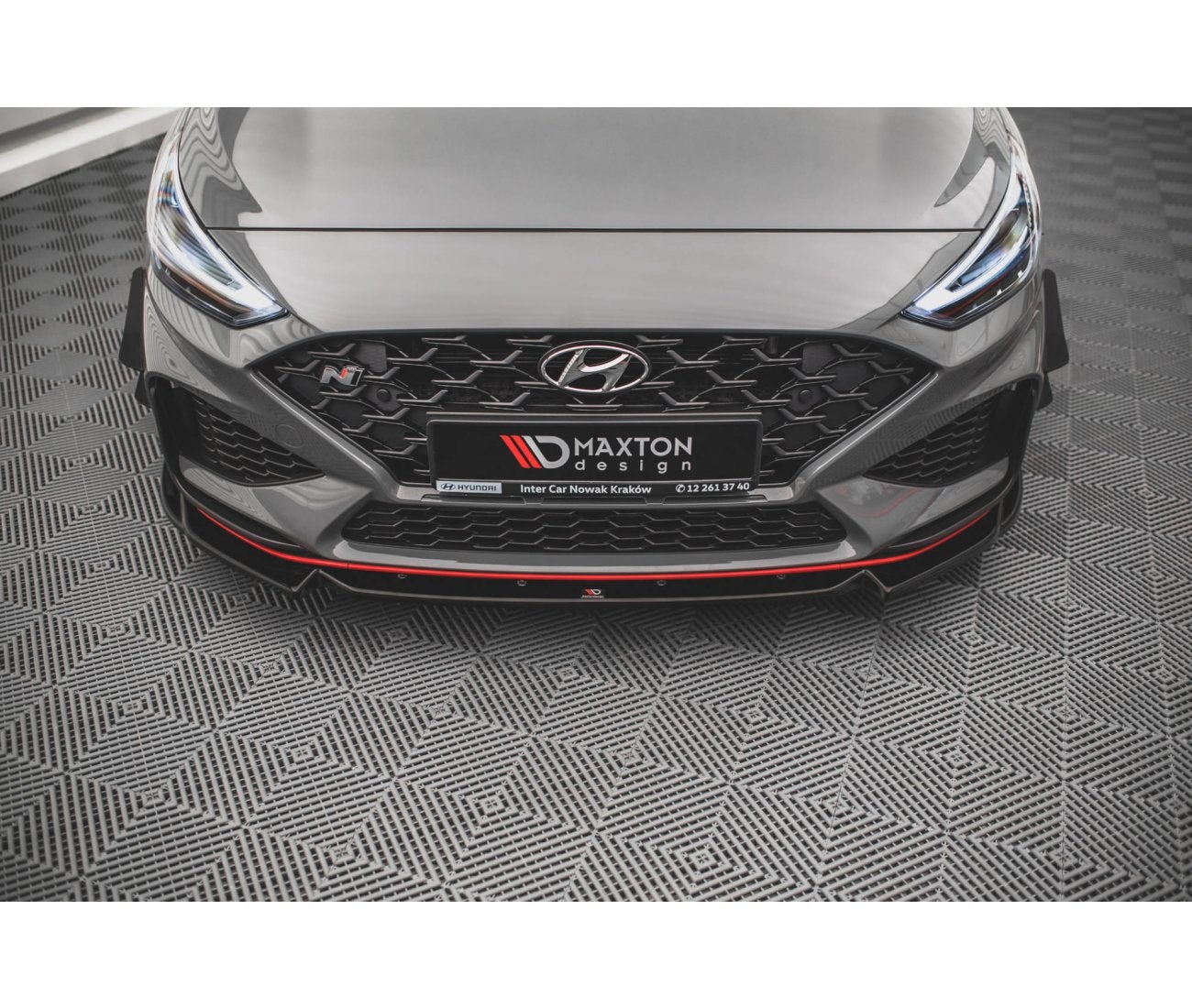 Cup Spoilerlippe Front Ansatz V.2 für Hyundai I30 N Hatchback/Fastback Mk3 Facelift