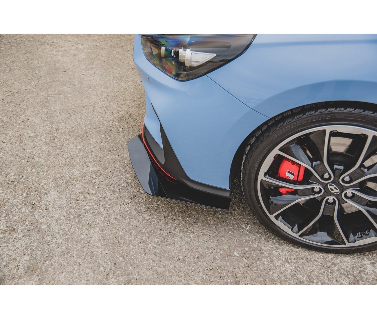 Front Stoßstangen Racing Flaps für Hyundai I30 N Mk3 Hatchback  Fastback