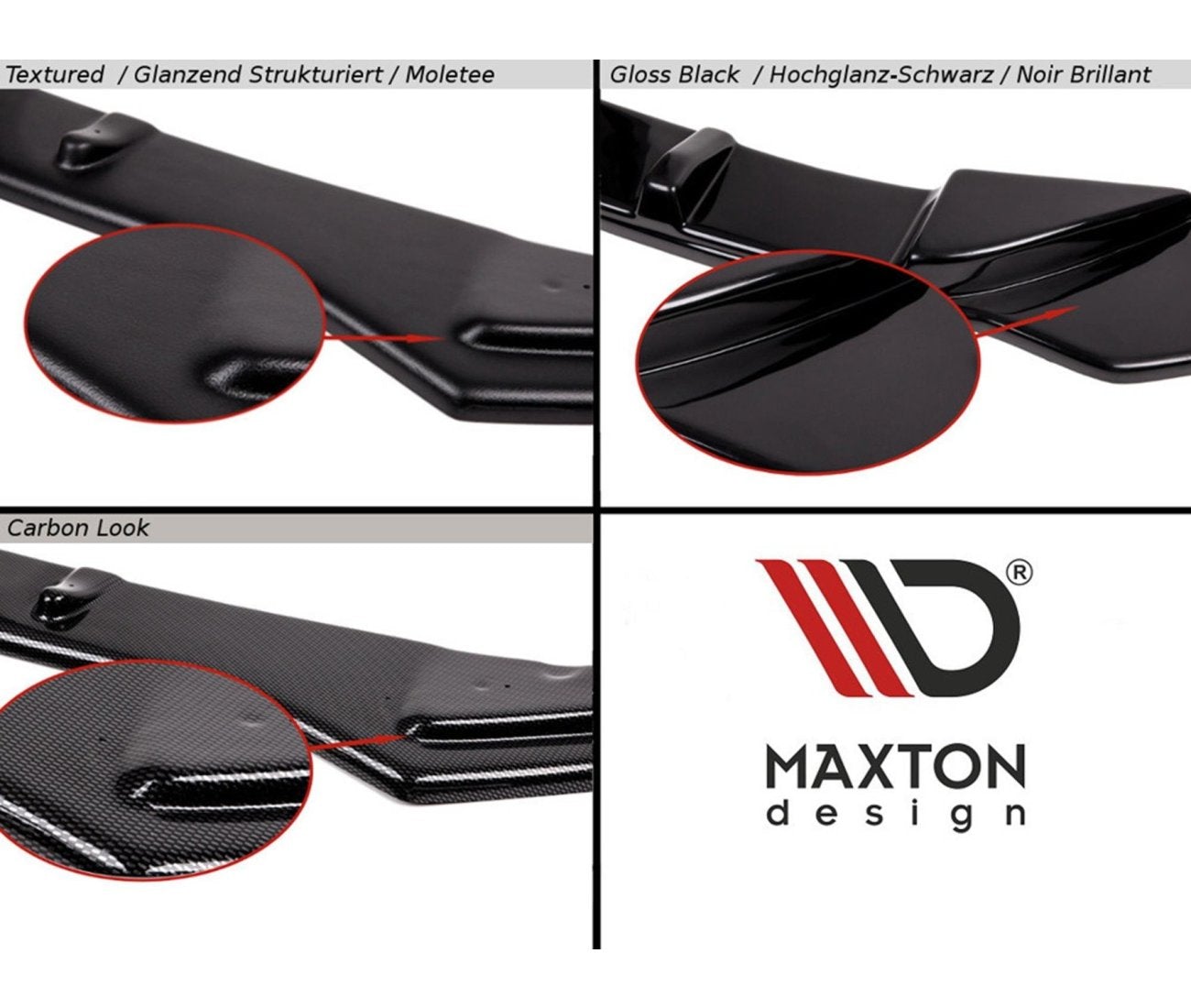 Heck Ansatz Flaps Diffusor +Flaps für V.1 Hyundai I30 N Hatchback Mk3 Facelift