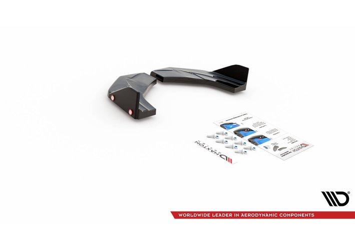 Heck Ansatz Flaps Diffusor + Flaps V.7 für Hyundai I30 N Mk3 Hatchback