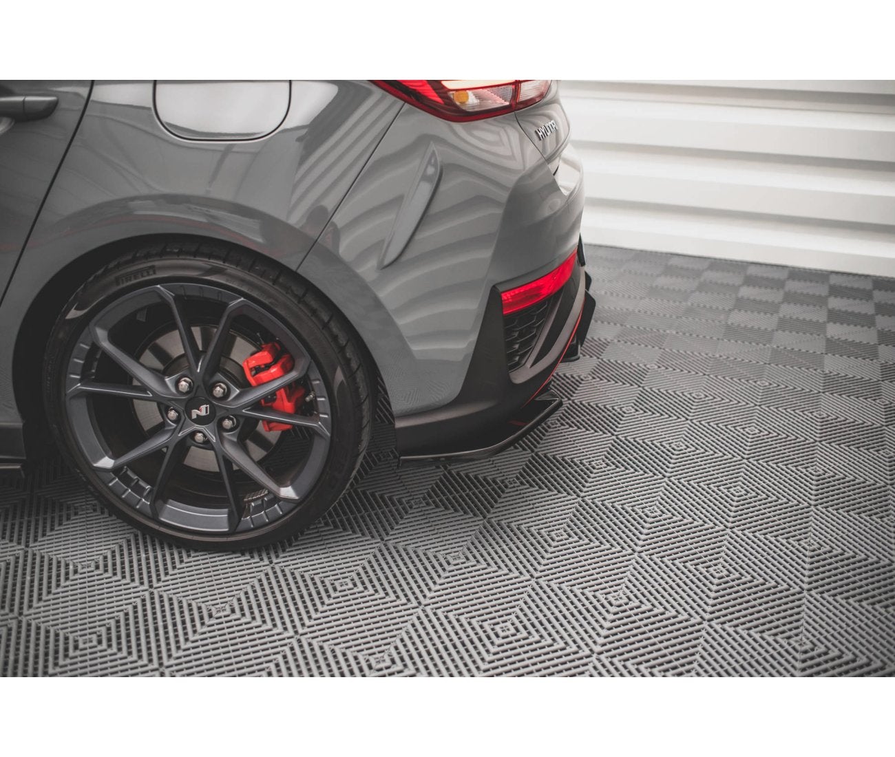 Heck Ansatz Flaps Diffusor V.2 für Hyundai I30 N Hatchback Mk3 Facelift