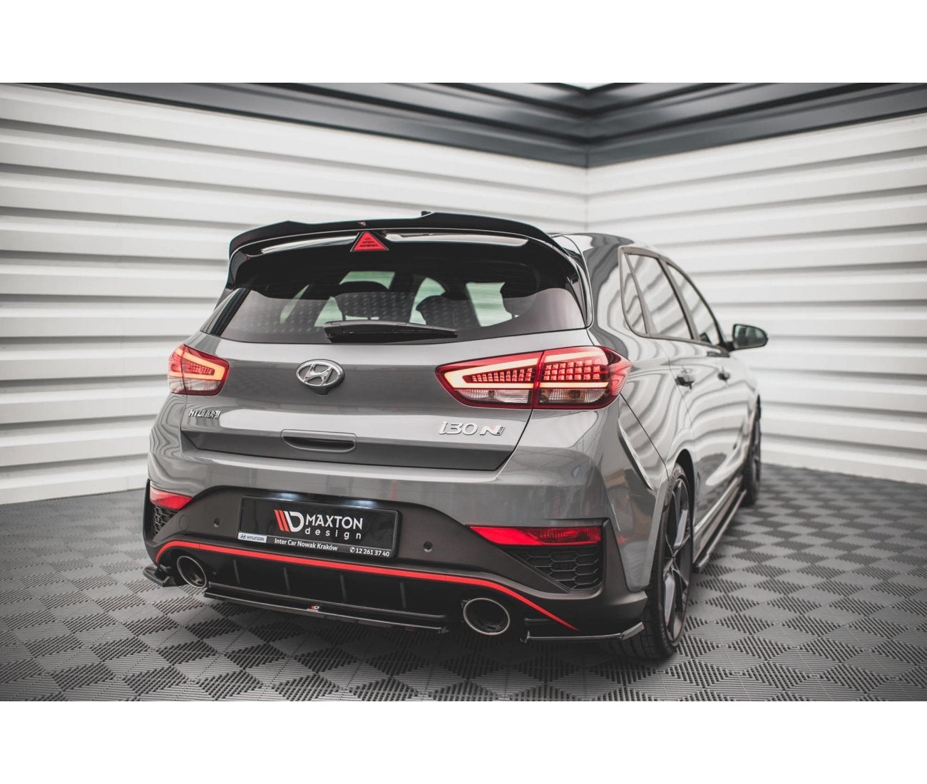 Heck Ansatz Flaps Diffusor V.2 für Hyundai I30 N Hatchback Mk3 Facelift