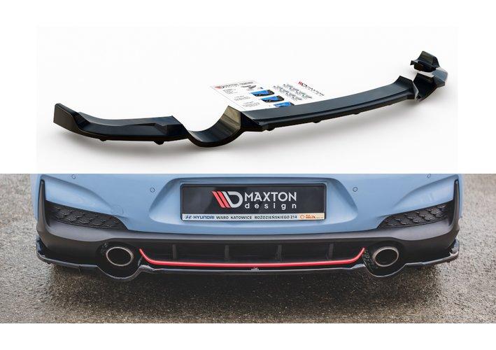 Mittlerer Cup Diffusor Heck Ansatz DTM Look für Hyundai I30 N Mk3 Hatchback
