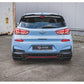 Mittlerer Cup Diffusor Heck Ansatz für Hyundai I30 N Mk3 Hatchback