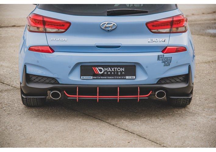 Robuste Racing Heck Ansatz Flaps Diffusor für Hyundai I30 N Mk3 Hatchback