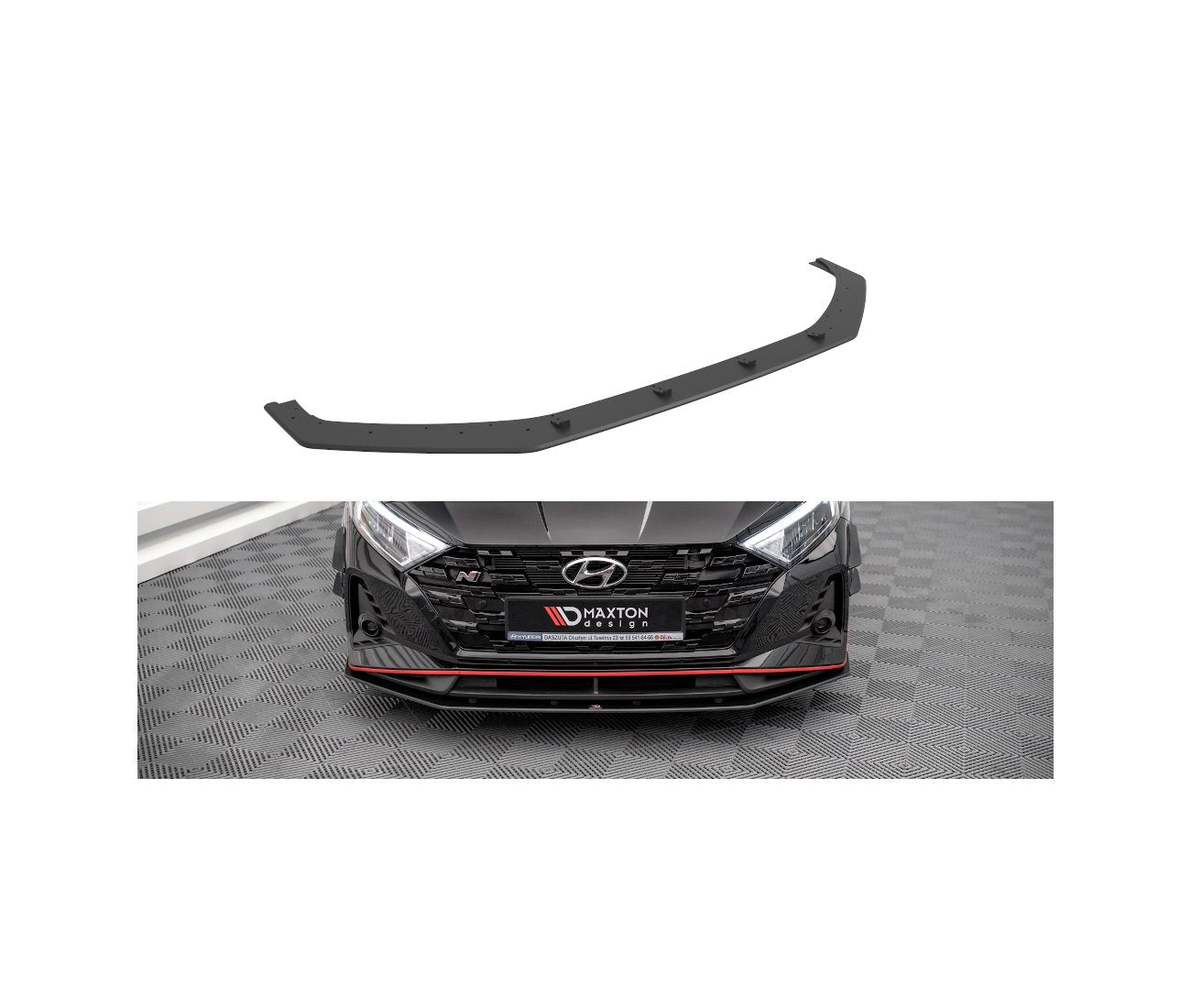 Street Pro Cup Spoilerlippe Front Ansatz für Hyundai I20 N Mk3