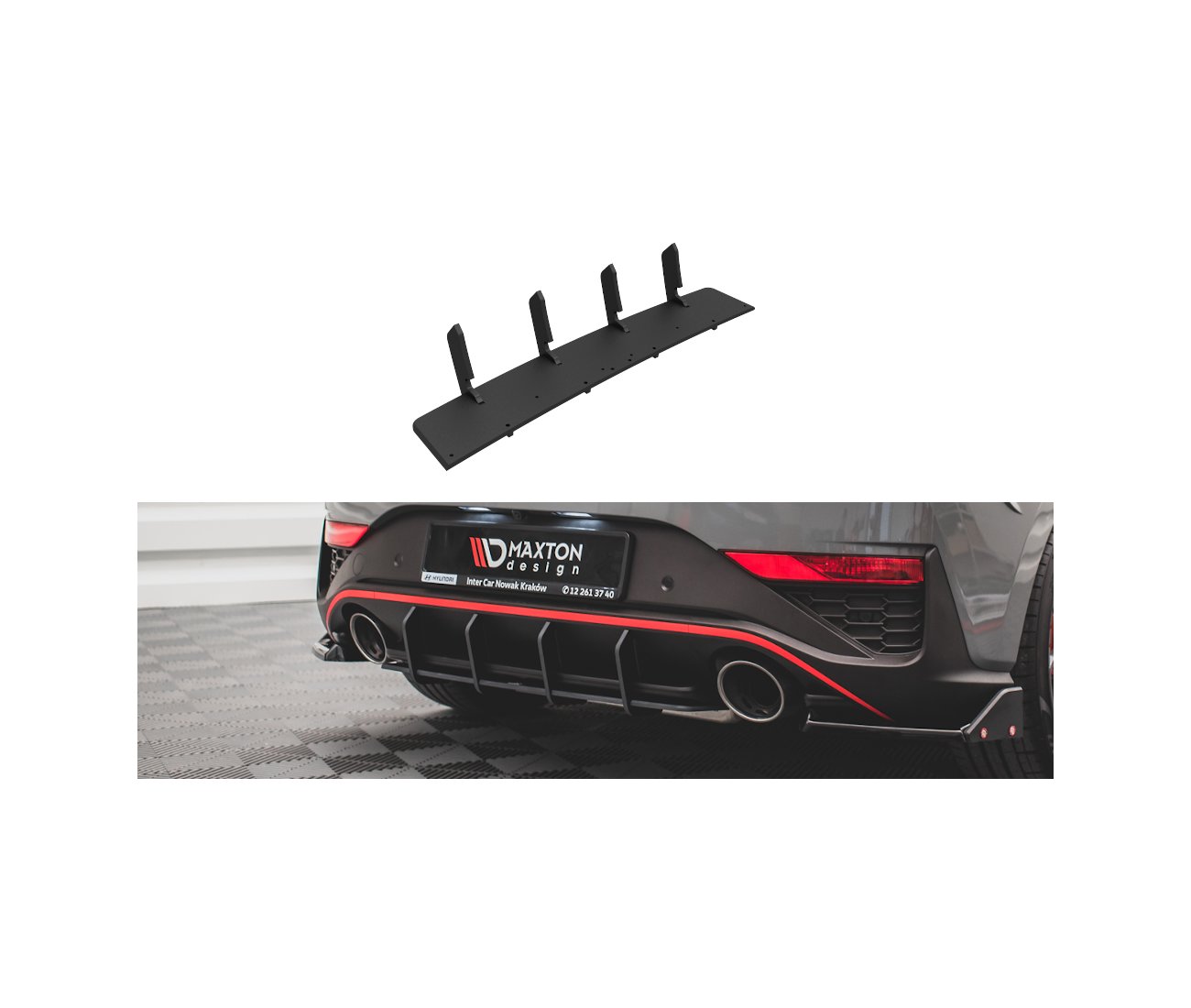 Street Pro Heckschürze für Hyundai I30 N Hatchback Mk3 Facelift