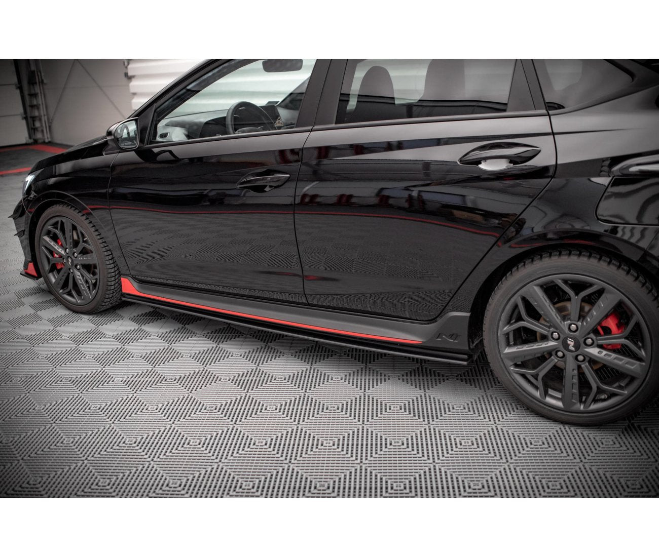 Street Pro Seitenschweller Ansatz Cup Leisten für Hyundai I20 N Mk3